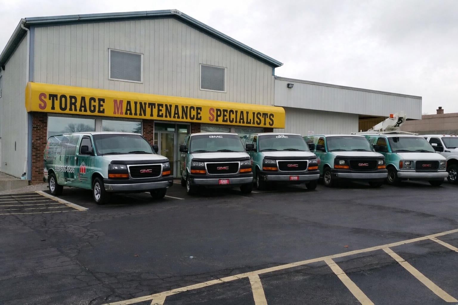 Storage Maintenance Specialists service trucks