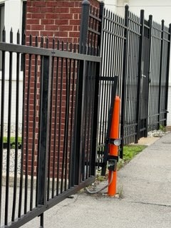 Repaired gate back on track and operational