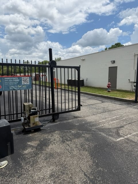 Gate operator displaced after trailer collision