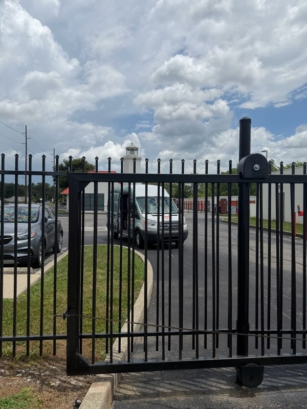 SMS van on site at storage facility emergency call